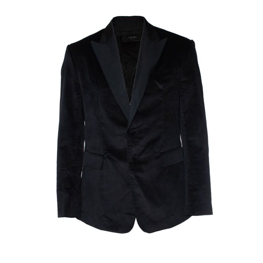 Amiri, Black velvet tuxedo jacket
